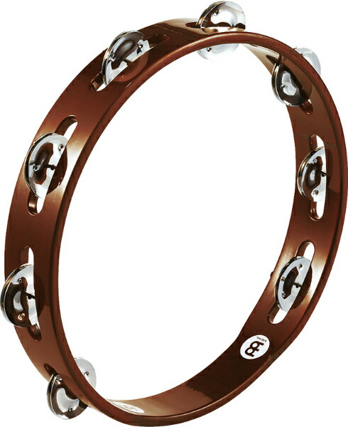 MEINL レギュラーウッドタンバリン TA1AB 1row, Steel jingles