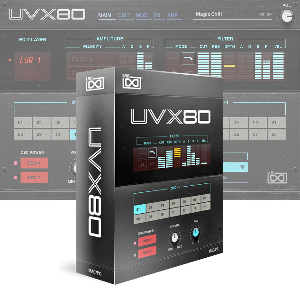 UVI UVX80 【ダウンロード版/メール納品】