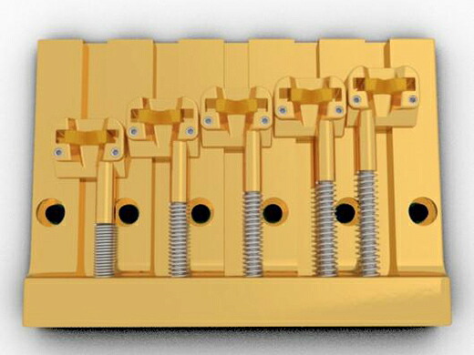 ベース パーツ Hipshot 5 String KickAss™ Bass Bridge Gold|ミュージックランドKEY EAST