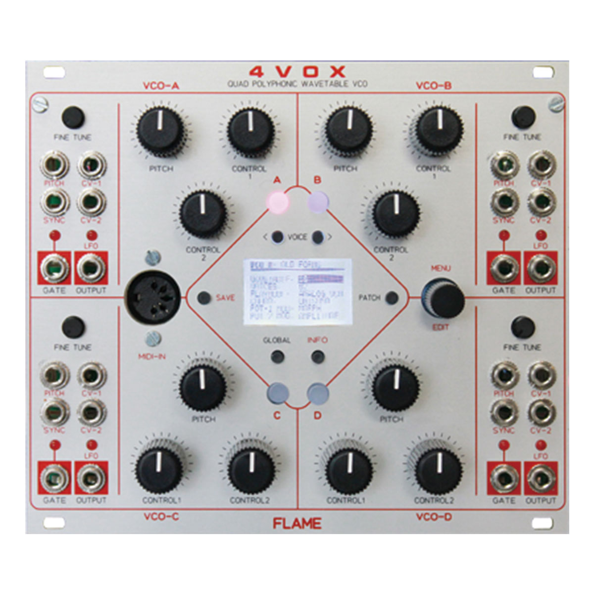 FLAME 4VOX -quad VCO-