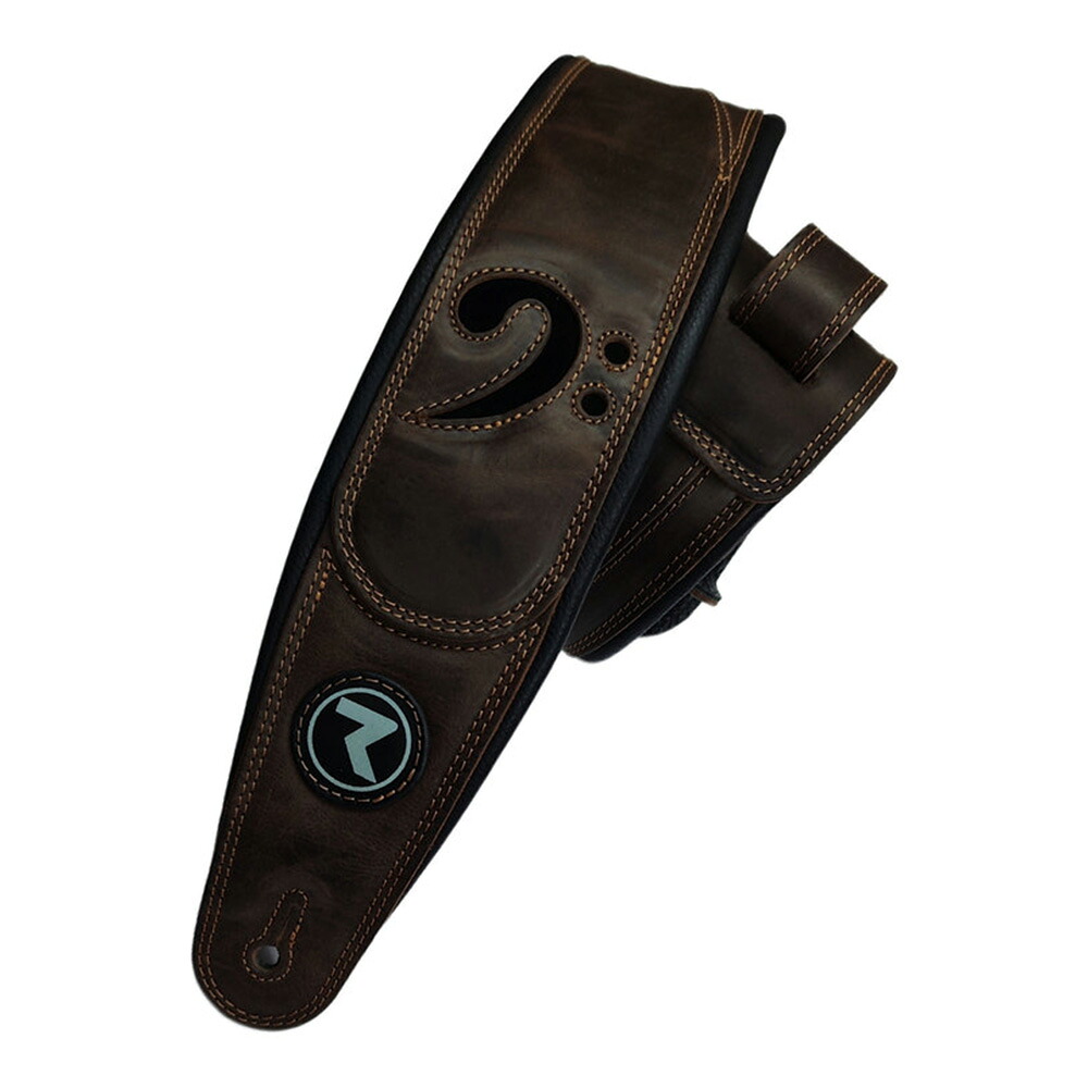 RAVEN STRAPS Jaco 4" Dark Brown｜ミュージックランドKEY EAST