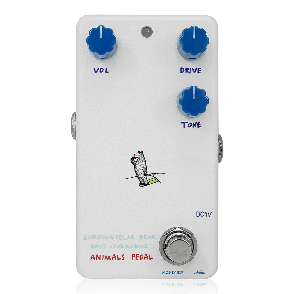 ANIMALS PEDAL SURFING POLAR BEAR BASS OVERDRIVE MOD BY BJF