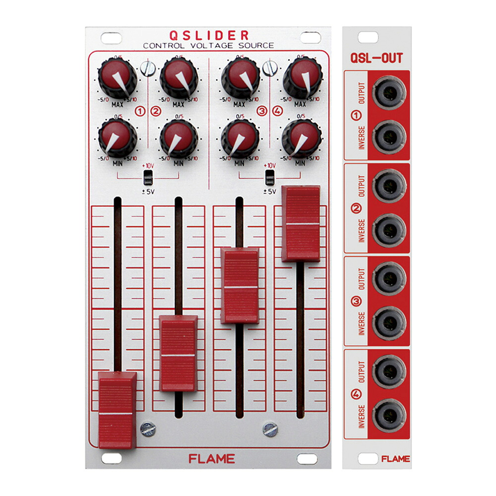 FLAME QSLIDER [Quad CV Source with Min/Max Setting]｜ミュージックランドKEY EAST