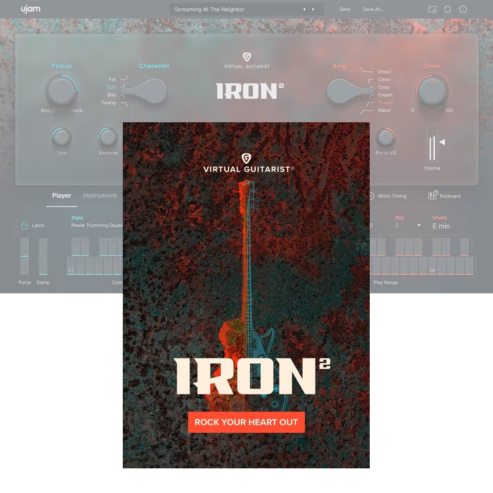 ■3,000円OFFクーポン配布中 ujam Virtual Guitarist Iron 2画像