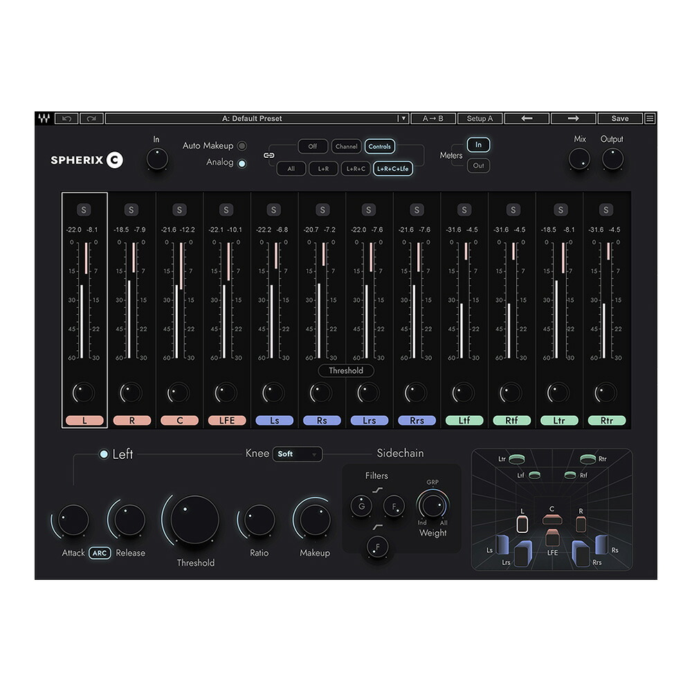 WAVES Spherix Immersive Compressor & Limiter [メール納品]