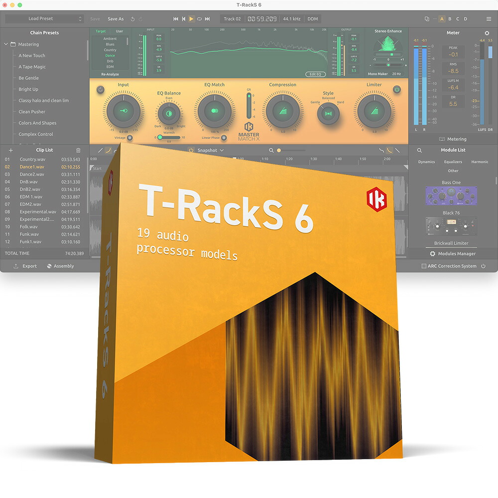 IK Multimedia T-RackS 6 [メール納品]｜ミュージックランドKEY EAST