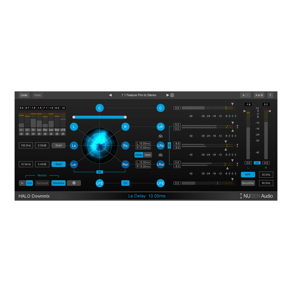 NUGEN Audio Halo Downmix 3D Immersive extension (requires Halo Downmix) [メール納品]