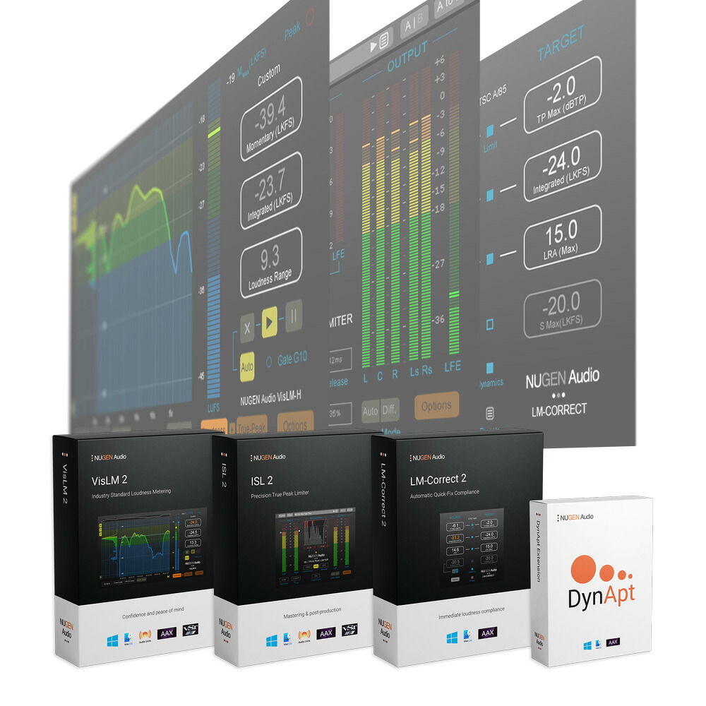 NUGEN Audio Loudness Toolkit 2 Upgrade from Loudness Toolkit 1 [メール納品]
