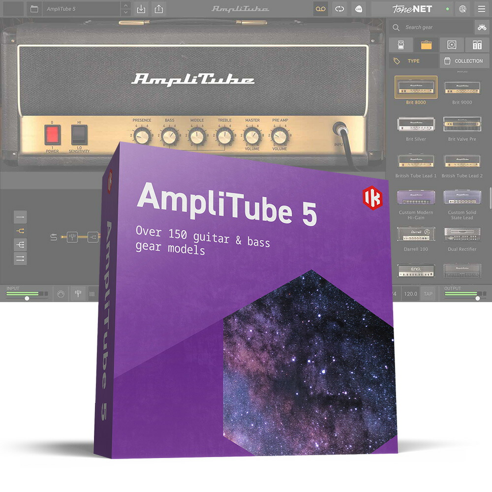 IK Multimedia AmpliTube 5 [メール納品][メーカープロモーション 4/29まで]