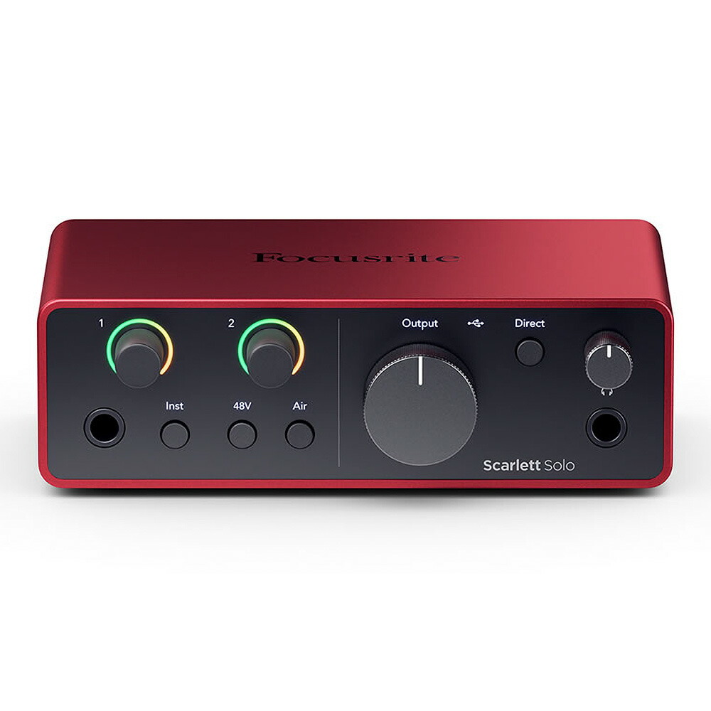 楽天市場】FOCUSRITE SCARLETT SOLO GEN4 フォーカスライト