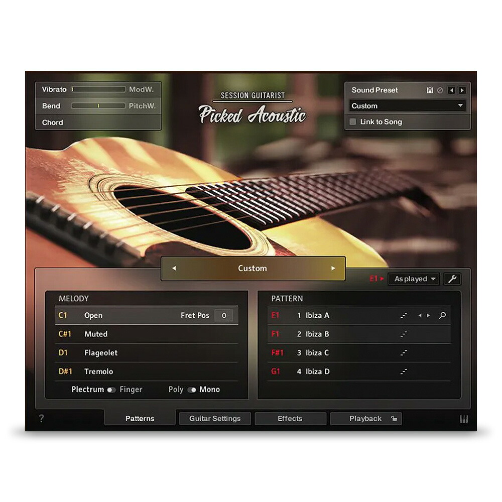 Native Instruments Session Guitarist - Picked Acoustic [メール納品]｜ミュージックランドKEY EAST