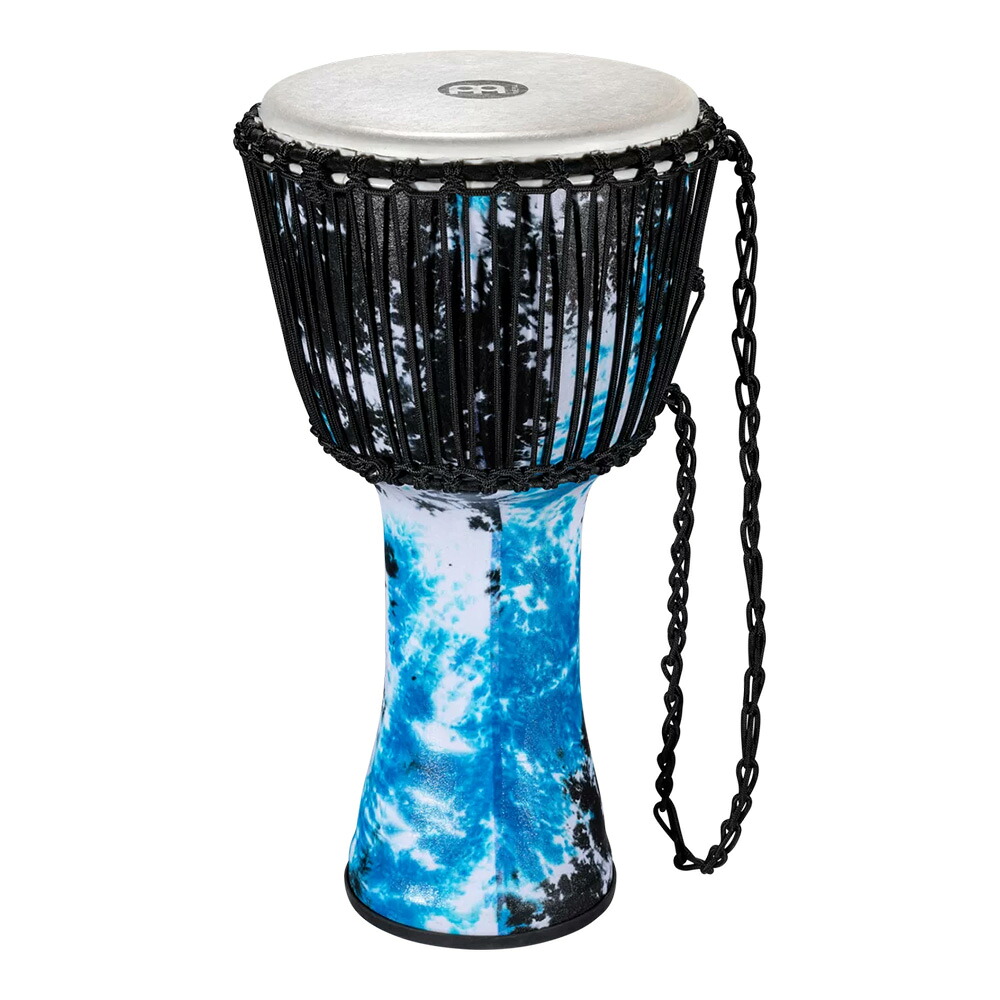 MEINL Rope Tuned Travel Series Djembe, Synthetic Head - 10" Galactic Blue Tie Dye [PADJ8-M-F]｜ミュージックランドKEY EAST 22,176円