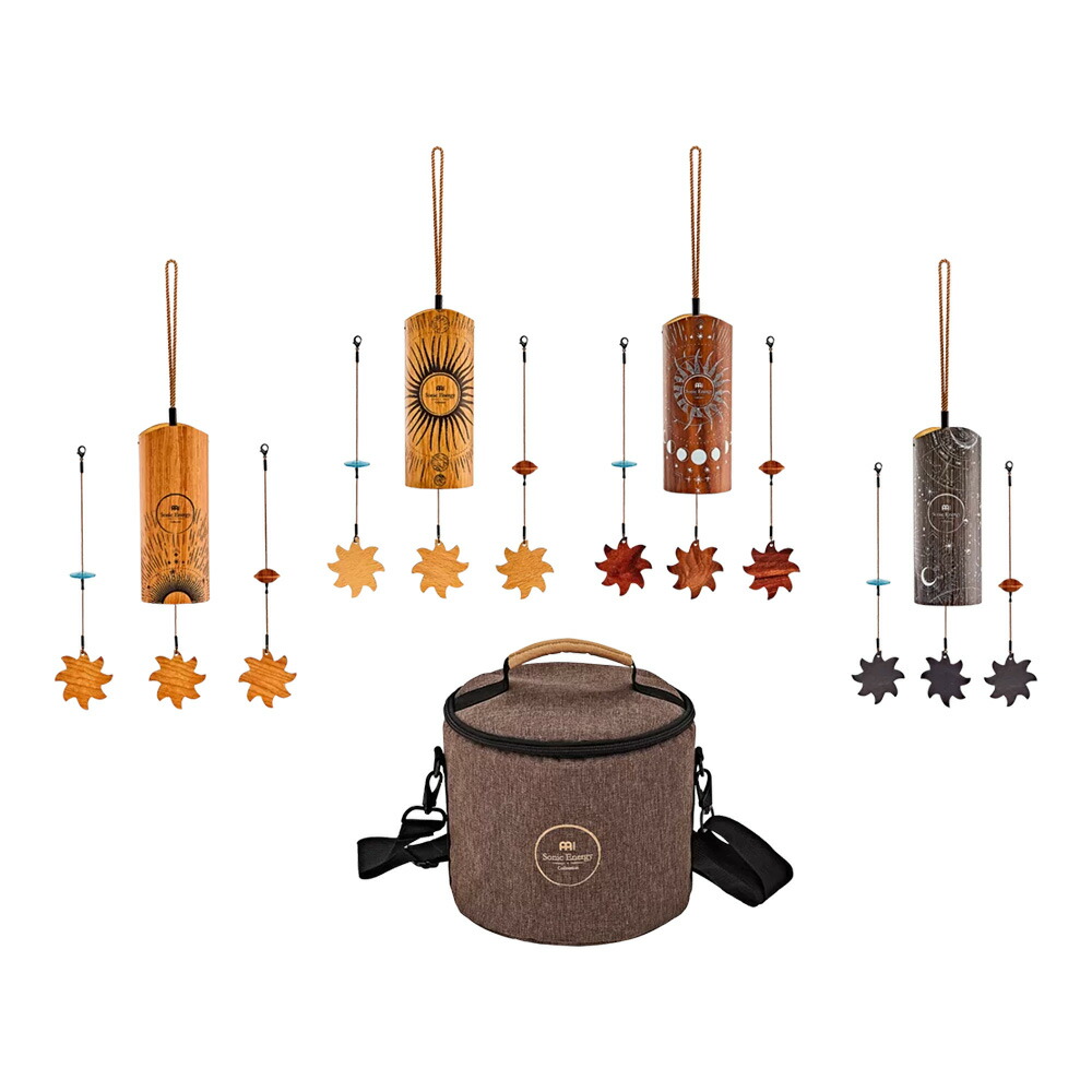 Meinl Sonic Energy CH27WB Single Row Chimes with 27 Gold Anodized Aluminum Alloy Rods, Walnut Brown
