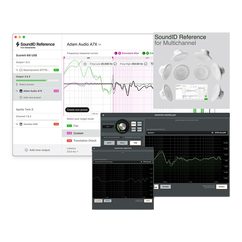 Sonarworks SoundID Reference for Multichannel and Apollo Monitor Correction Add-on bundle [電子メイル納品][製造会社奨励 6/22まで]