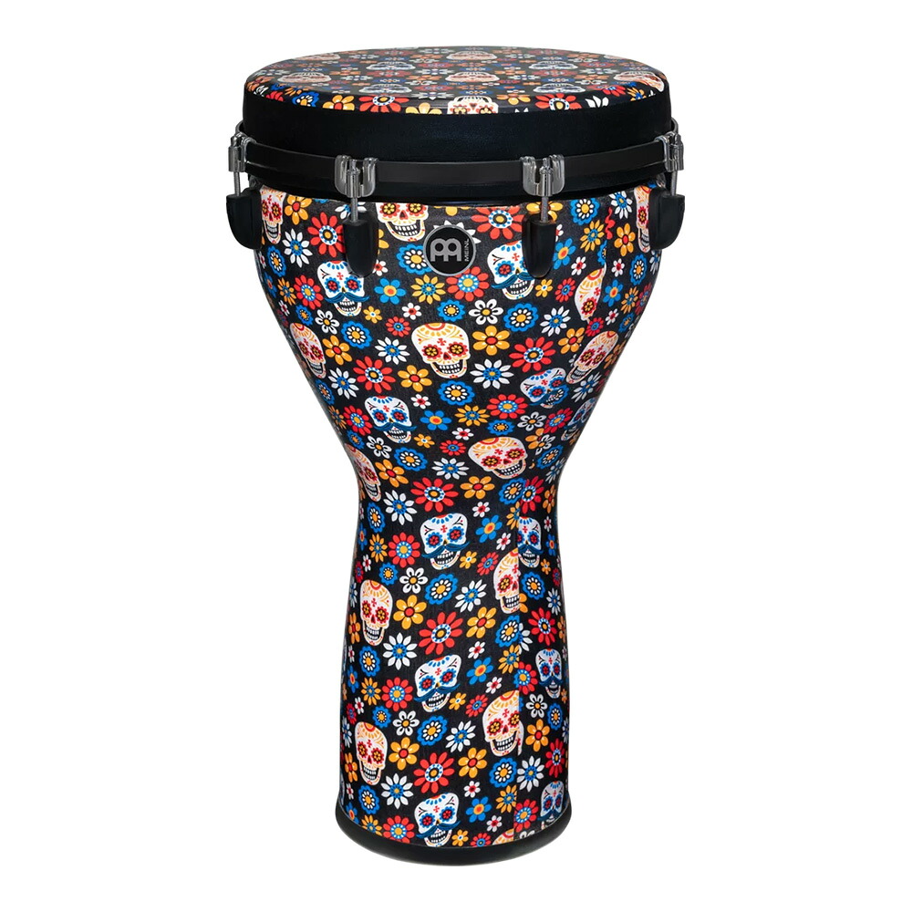 MEINL Jumbo Djembe - 14" Day of the Dead & Designed Head [JD14DA-DH]｜ミュージックランドKEY EAST