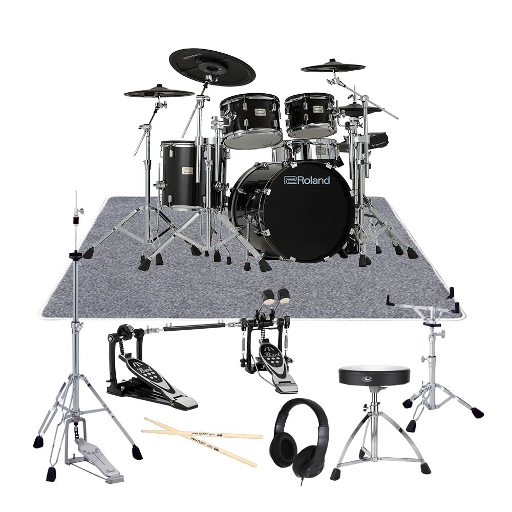 Roland V-Drums Acoustic Design VAD516 w/KD-20-MS & DTS321 ツインフルオプションセット｜ミュージックランドKEY EAST