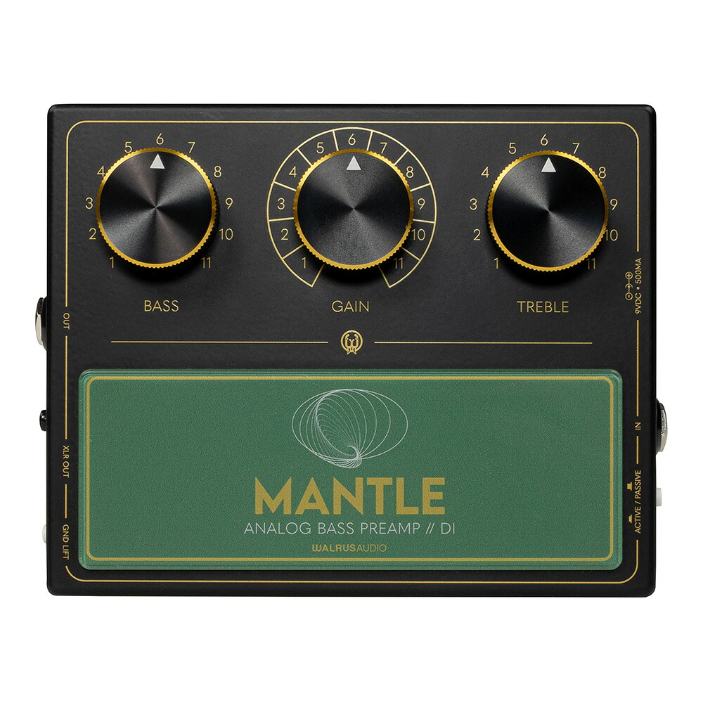 WALRUS AUDIO Mantle Analog Bass Preamp // D.I. [WAL-MANT]｜ミュージックランドKEY EAST