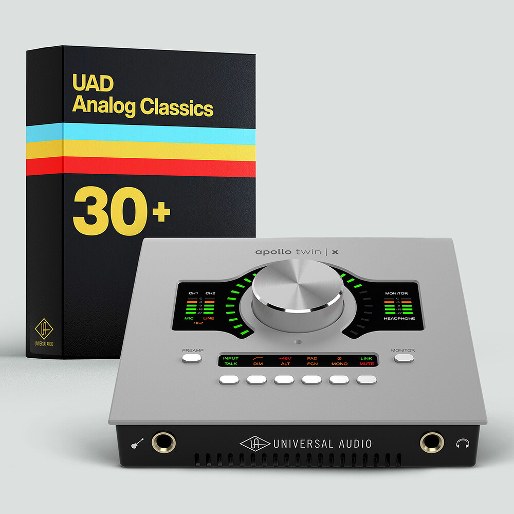 ■30,000円OFFクーポン配布中 Universal Audio Apollo Twin X QUAD | Gen 2 with UAD Analog Classics|ミュージックランドKEY EAST