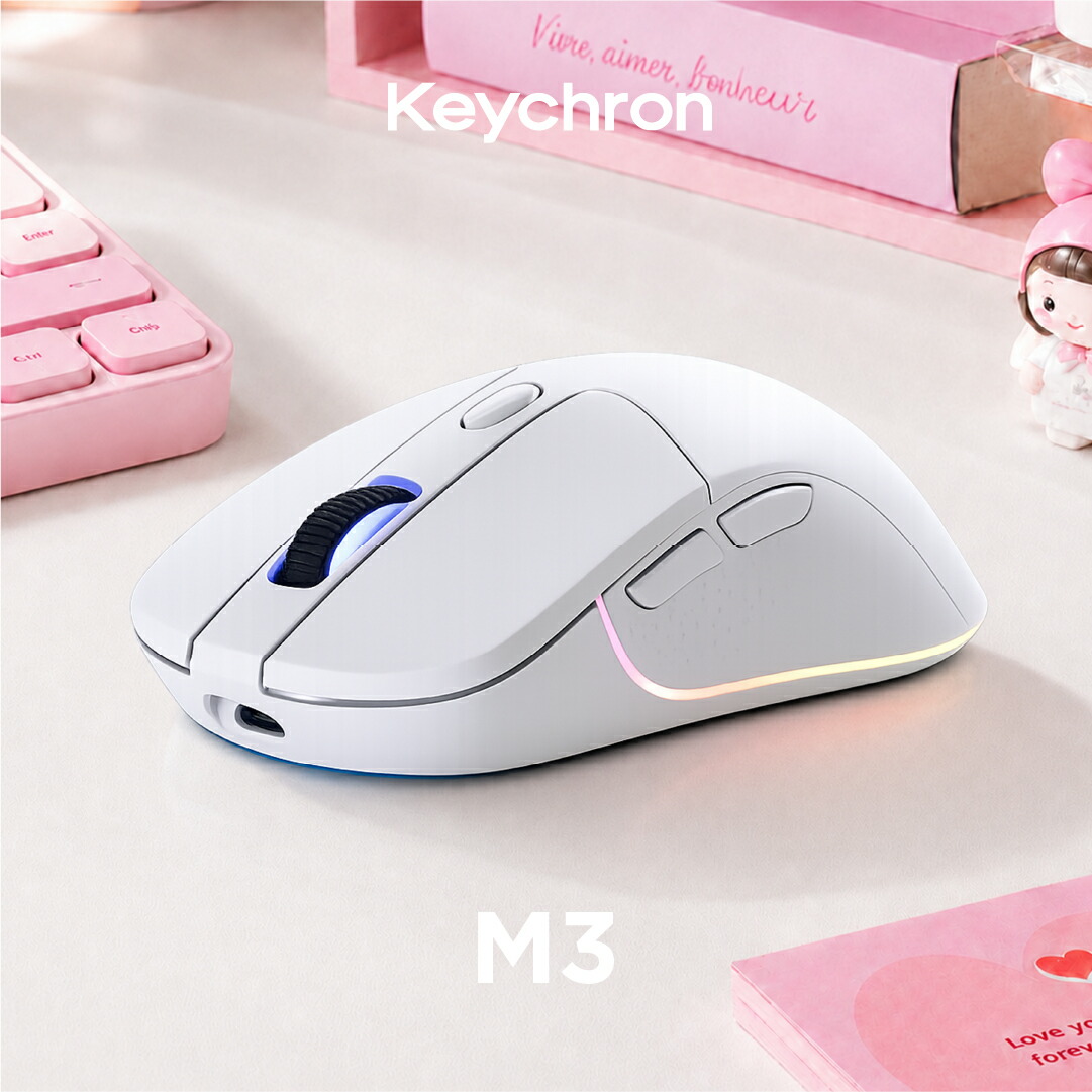 Keychron M3 ワイヤレスマウス_マルチペアリング_オフィス_テレワーク_ゲーミング_macOS_Windows_iOS_Android_Linux_人気｜Keychron Japan
