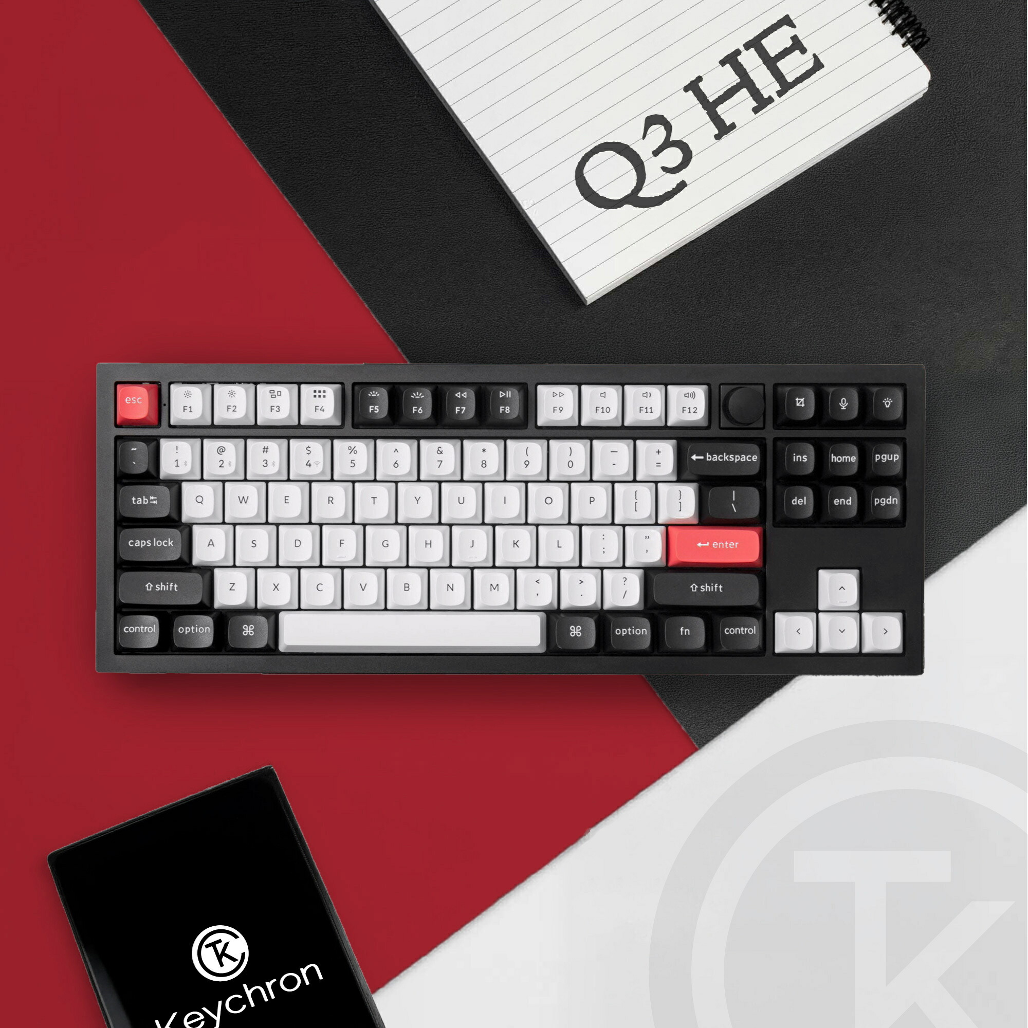 【20%銀行割引大売り出し】Keychron Q3 HE 磁石取り替えっこ積み上げる QMK 無線電話 カスタム鍵盤(原則として通貨価値45,980円)