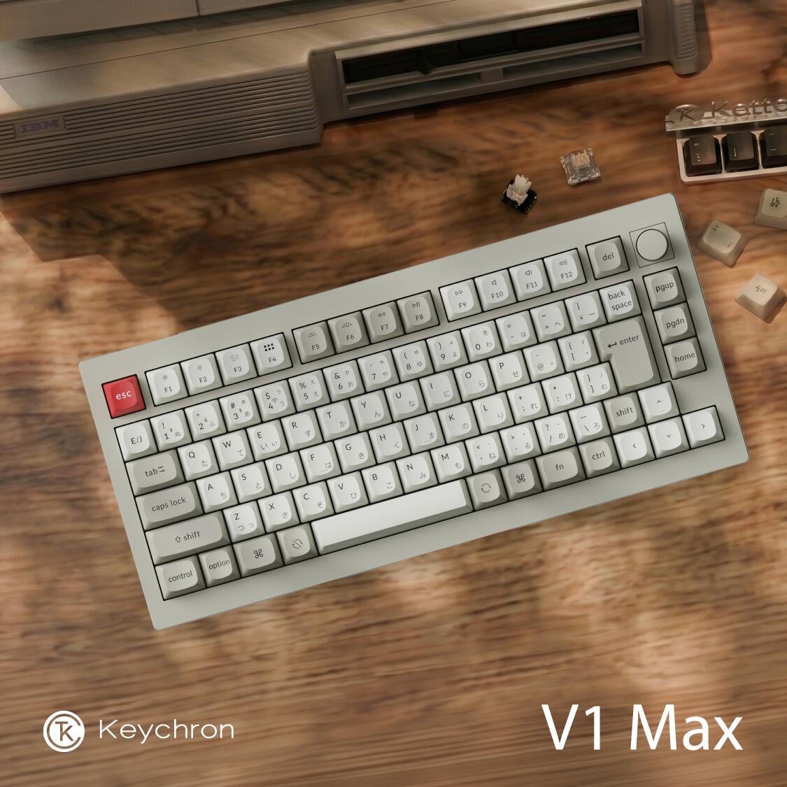 【20%銀行割引大売り出し】Keychron V1 MAX QMK/VIA ワイヤレスカスタム・メカニカルキーボード(原則として通貨価値19,360円～)