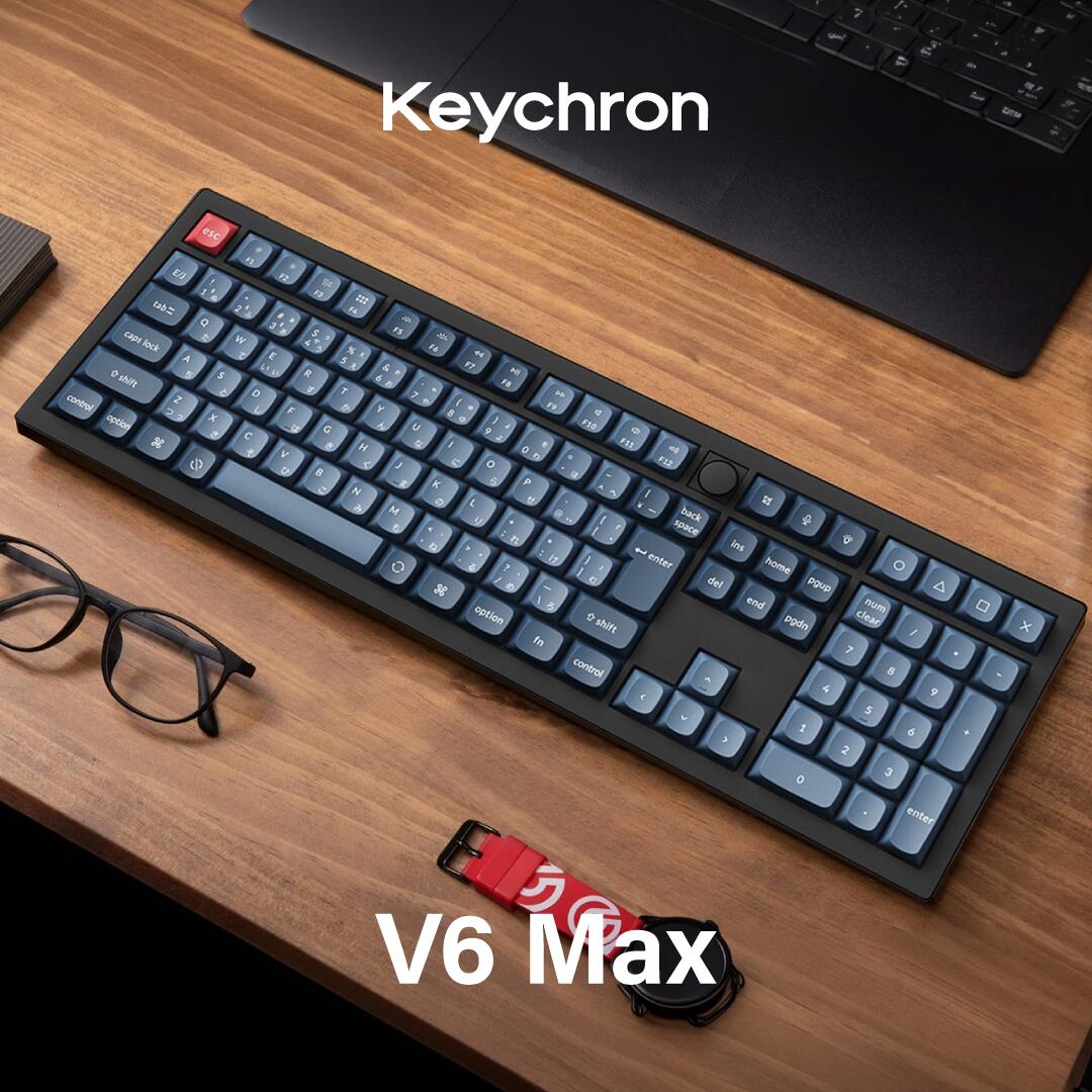 【20%銀行割引大売り出し】Keychron V6 MAX QMK ワイヤレスカスタム・メカニカルキーボード(原則として通貨価値20,900円)