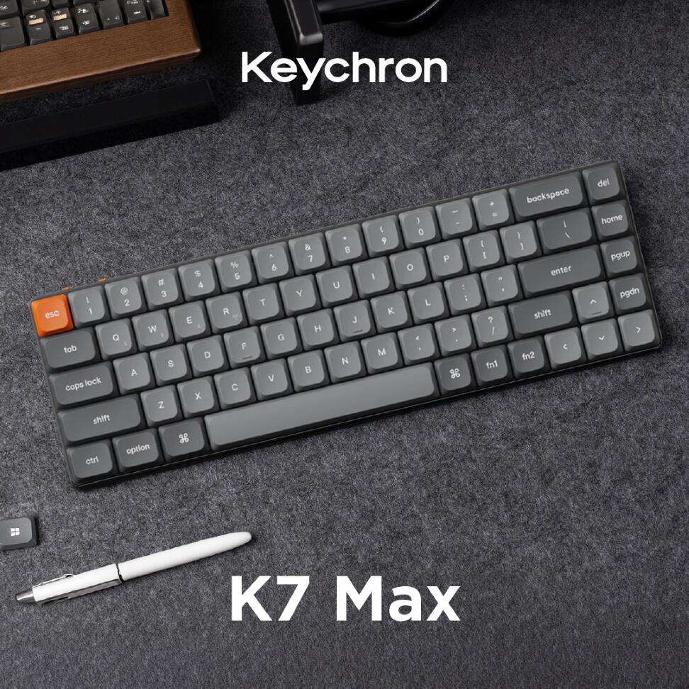 【20%銀行割引大売り出し】Keychron K7 Max QMK/VIA 無線電話 カスタム・力学的鍵盤(原則として通貨価値18,920円～)