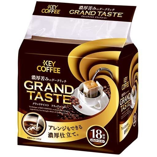 楽天市場 キーコーヒー ドリップバッグ グランドテイスト 濃厚苦みのダークリッチ 6g X18袋 X 6個 Key Coffee通販倶楽部 楽天市場店