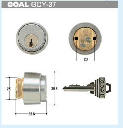 GOAL取り替えっこ円柱PSS、PSD,1502,1503（GCY-3８） 扉厚38～48粍
