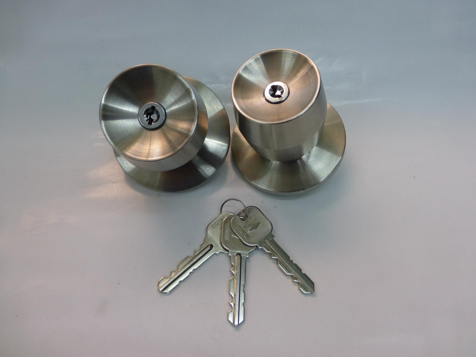 MIWA　握り玉錠 HMU-4KN ドア厚29～33ｍｍ