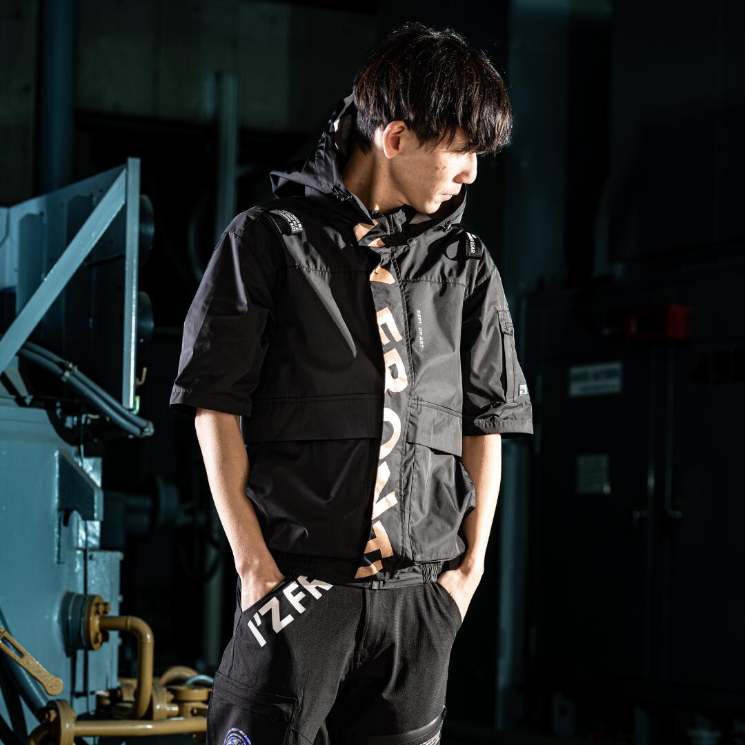 アイズフロンティア半袖ワークジャケット作業着作業服ワークウェア作業ジャケット空調服夏用暑さ対策熱中症対策涼しいカジュアル屋外現場作業