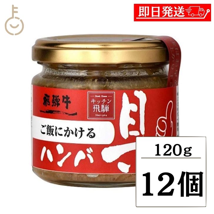 【マラソン限定！最大2000円OFF】 飛騨ハム ご飯にかける飛騨牛ハンバ具ー 120g 12個 ハンバーグ 飛騨高山 飛騨 惣菜 おにぎりの具 うどん ごはんのお供 ハンバーグ 飛騨牛 ギフト 贈答 ランキング 父の日2025