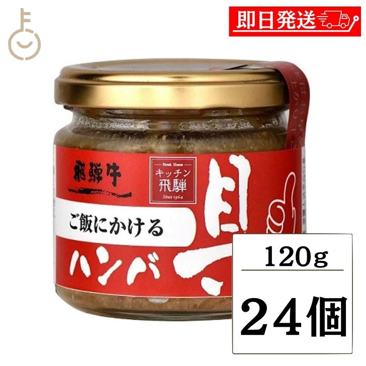【マラソン限定！最大2000円OFF】 飛騨ハム ご飯にかける飛騨牛ハンバ具ー 120g 24個 ハンバーグ 飛騨高山 飛騨 惣菜 おにぎりの具 うどん ごはんのお供 ハンバーグ 飛騨牛 ギフト 贈答 ランキング 父の日2025