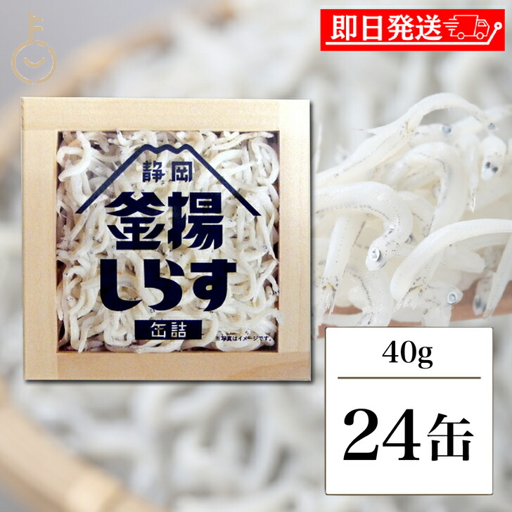 【マラソン限定！最大2000円OFF】 静岡釜揚しらす缶詰 40g 24缶入 山梨罐詰 静岡釜揚しらす 缶詰 静岡 名産品 シラス 駿河湾 おつまみ つまみ おかず 釜揚 かまあげ しらす シラス 釜揚しらす カンヅメ かんづめ 静岡産 トッピング アレンジ 送料無料 ランキング