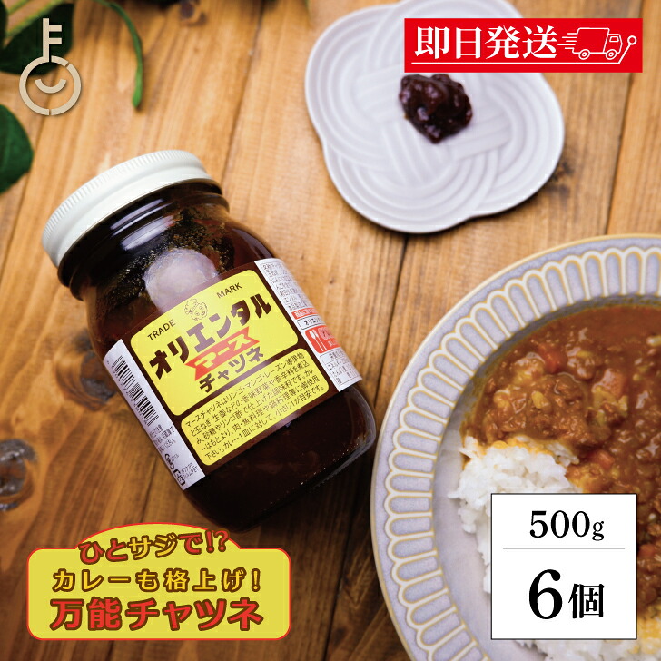【マラソン限定！最大2000円OFF】 オリエンタル洋行 マースチャツネ 500g 6個 調味料 チャツネ インド料理 カレー タマネギ スパイス 瓶詰め 瓶入り ちゃつね 時短 簡単料理 隠し味 ランキング 業務用 大容量 送料無料 ポイント消化 福袋
