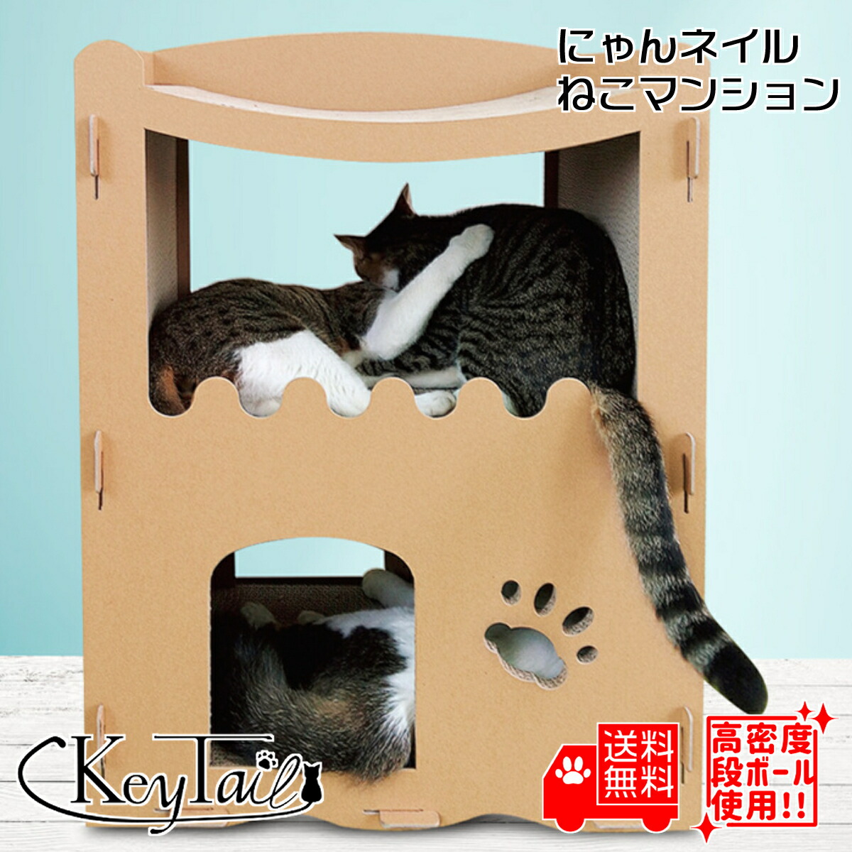 猫 トンネル キャットタワー キャットハウス 爪とぎ ダンボール ハウス 爪研ぎ にゃんネイル ねこマンション スリム 大型猫 シニア 多頭飼い 爪とぎ兼ベッド 猫ベッド 猫爪とぎボックス 猫箱 二層 組み立て式 高密度段ボール 収納簡単 Fmcholollan Org Mx