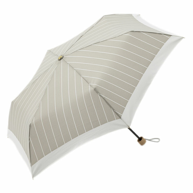 楽天市場 Keyuca公式店 ケユカ 折畳傘 晴雨兼用 ストリングストライプ グレー 雨傘 日傘 折り畳み傘 コンパクト Uvカット シンプル おしゃれ かわいい 通販 Keyuca