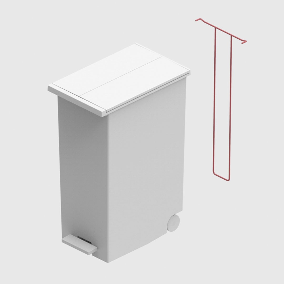 KEYUCA ダストボックス Lサイズ ゴミ箱 KEYUCA両開きダストボックス L（27L）ホワイト ゴミ箱|KEYUCA