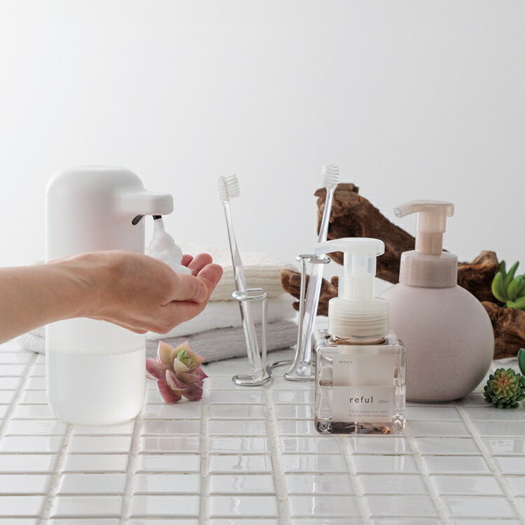 ケユカ keyuca  ソープ ディスペンサー 陶器 新品未使用 KEYUCA公式店】ケユカ cleamフォームボトル 450ml[日本製 国産