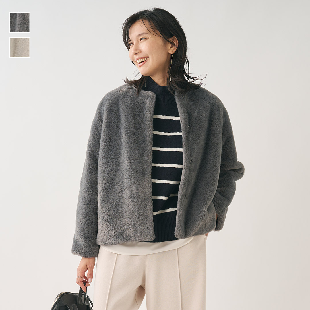 楽天市場】【KEYUCA公式店】ケユカ フェイクファーフーディーベスト