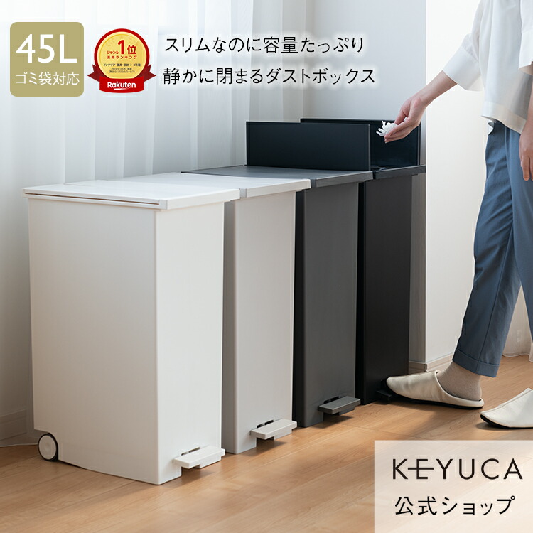 楽天市場】【KEYUCA公式店】ケユカ KEYUCA両開きダストボックス LL
