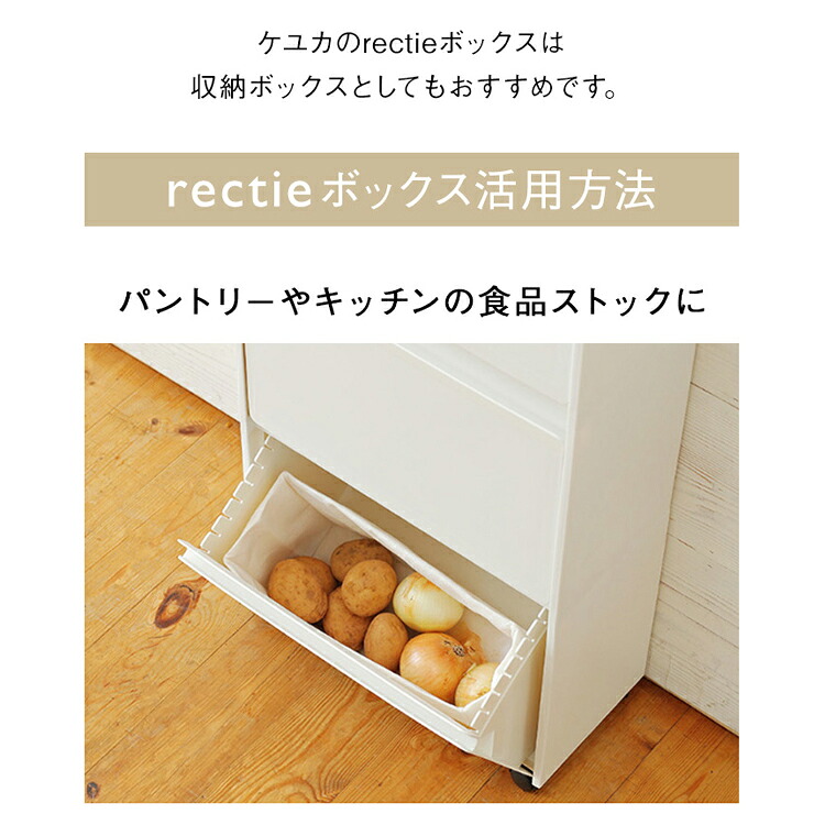KEYUCA公式店】ケユカ rectie ボックス3段/2段[収納ボックス ゴミ箱