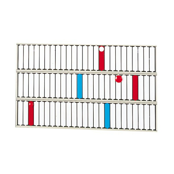 リヒトラブ 回転表示板 75口座 585&times;18&times;350mm S-2533｜工具屋「まいど！」