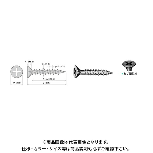 【送料別途】【直送品】ヤマヒロ ドライウォールスクリュー フレキ 3.5X41 ユニクロ 500本Ｘ10箱 FS41