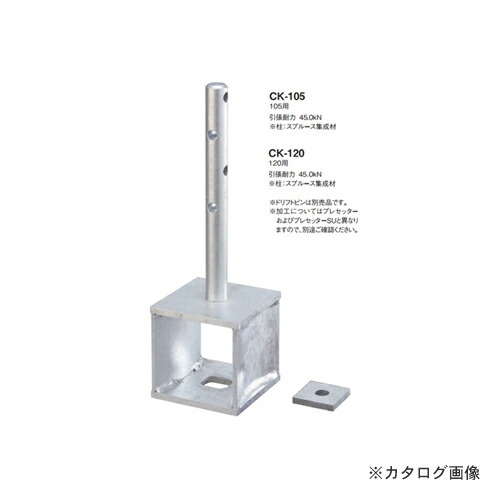 カネシン SSLOCK柱脚金物 (3個入) CK-120|工具屋「まいど!」