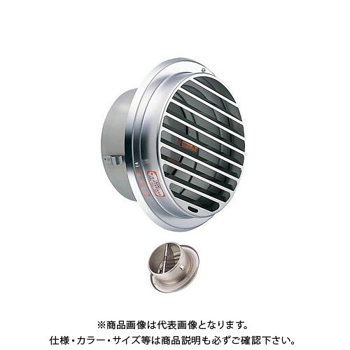 宇佐美実業 丸型ガラリ(螺子釘脱着式)防火ダンパー付 φ100 電解みがき上げるかた付ける (24ヶ入) SBV100BFD-DK