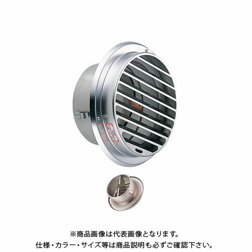 宇佐美工業 丸型ガラリ(ビス脱着式)防火ダンパー付 φ150 電解研磨処理 (12ヶ入) SBV150BFD-DK