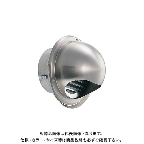 宇佐美工業 丸型フード水切付ガラリ（ビス脱着式） φ100 ヘアーライン (24ヶ入) GEN100B-HL