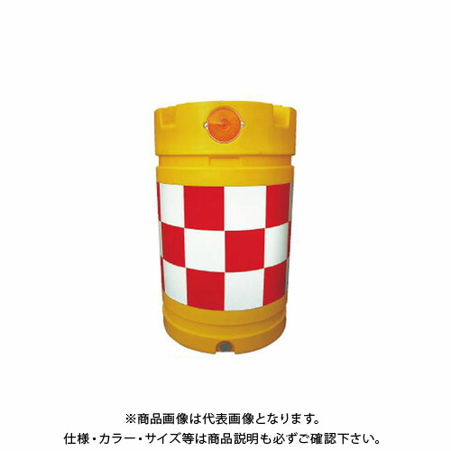 【送料別途】【直送品】安全興業 デリネーター付バンパードラム 赤白 (1入) KDD-2
