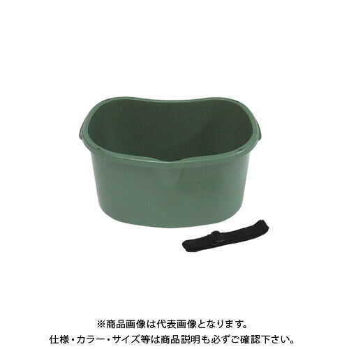 【送料別途】【直送品】安全興業 散布桶 18型 ダークグリーン(再生原料) 430×310×213mm (20入)